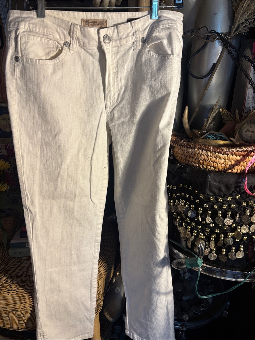 Nine West White High-Rise Jeans
